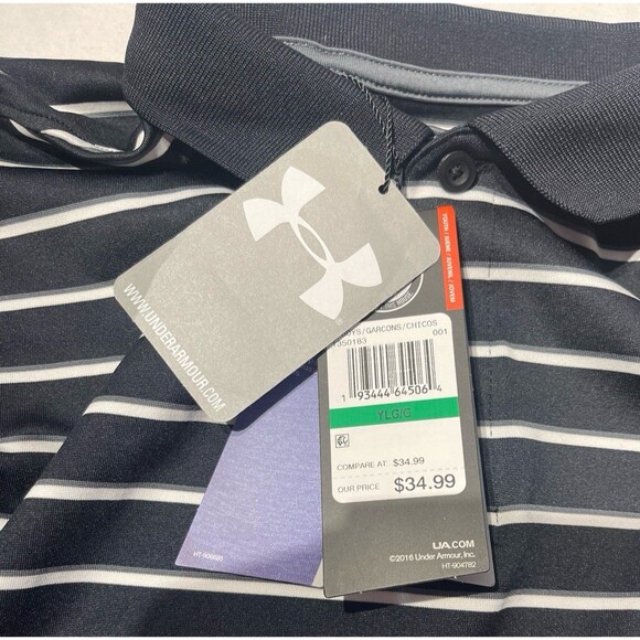 Under Armour Polo Shirt Size YLG (14-16) New With Tags - Picture 6 of 9